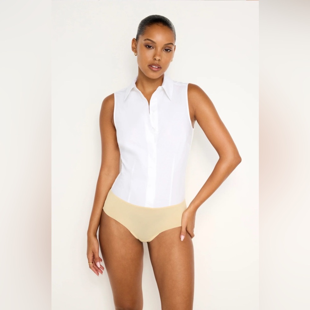Good American Classic White Sleeveless Bodysuit - Picture 2 of 4